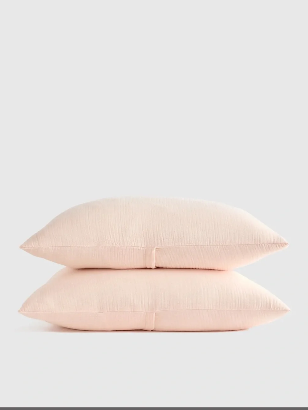 Quince Organic Cotton Airy Gauze Sham Set of 2 Light Pink King